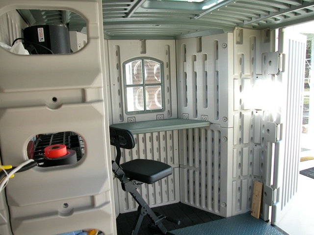 View from the scope position